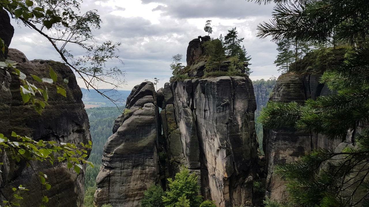Ferienhaus Winterbergblick, Saechsische Schweiz Hinterhermsdorf Exteriér fotografie
